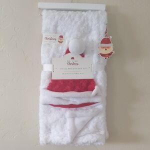 Baby's First Christmas Blanket & Santa Hat Set